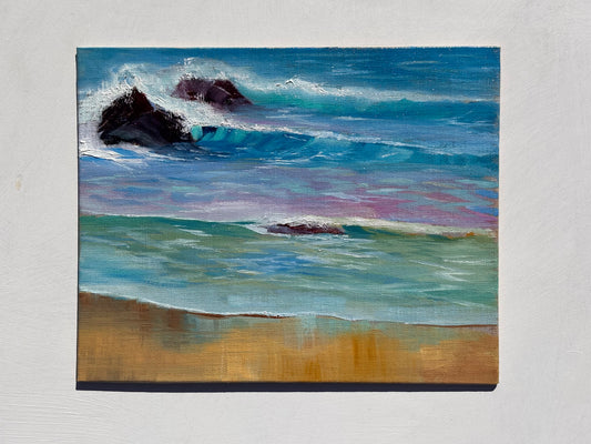 'Crashing Waves In The Early Morning Light'